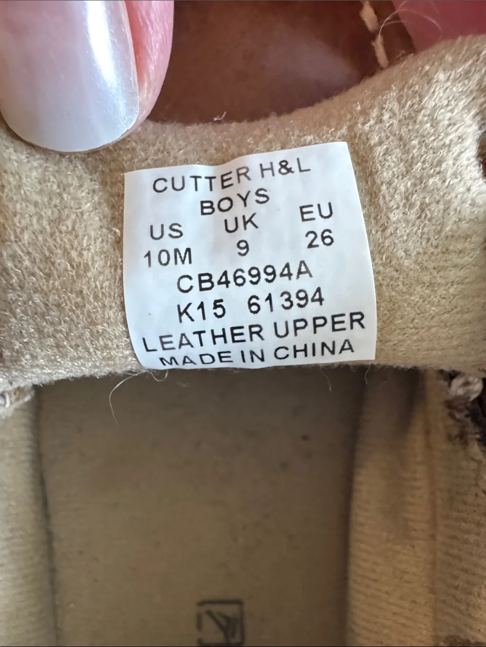 Sperry Kids Tan Leather Moccasin Velcro Slip-On